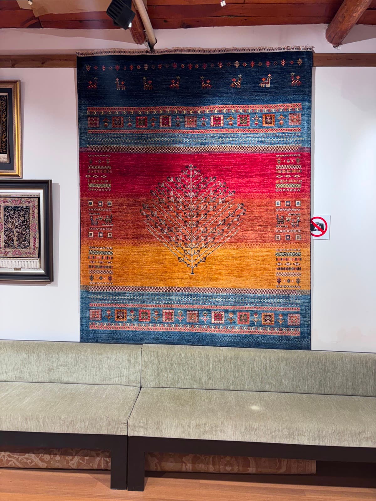 Ember Field — handmade Turkish Gabbeh rug, wool